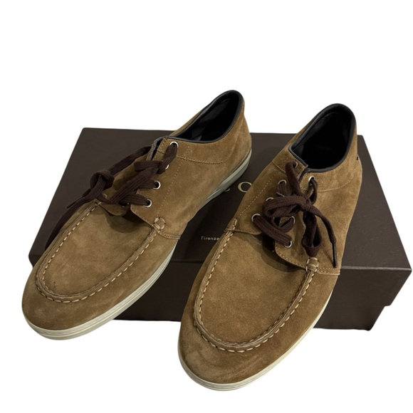 GUCCI Brown Suede Mens Loafers Size 10 - Picture 1 of 15